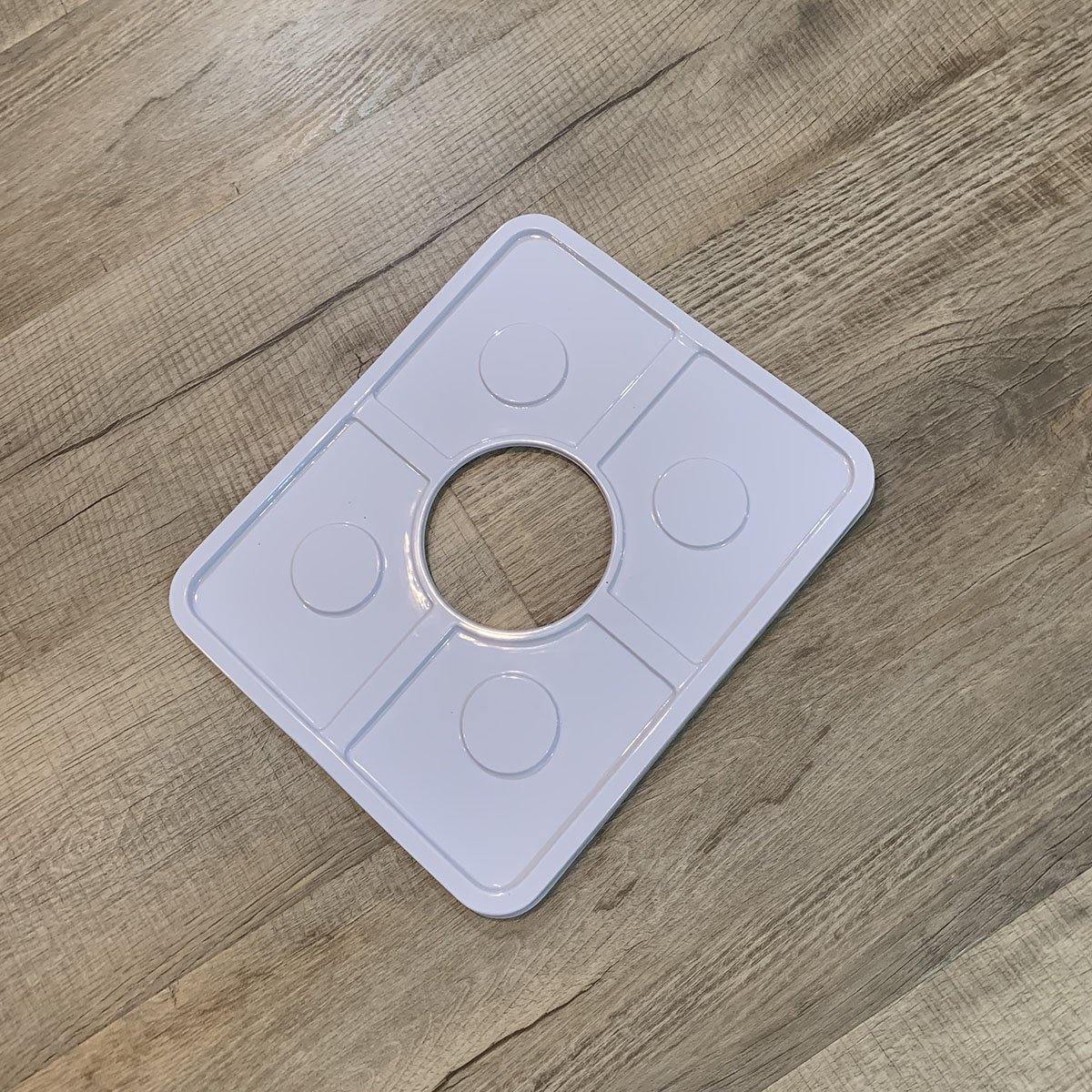 Hydroponic Dutch Bato Bucket Lid with 1 x 4" PreCut Hole, 12" x 10