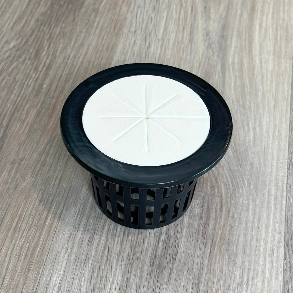 Hydroponic foam collars for 4" net pots