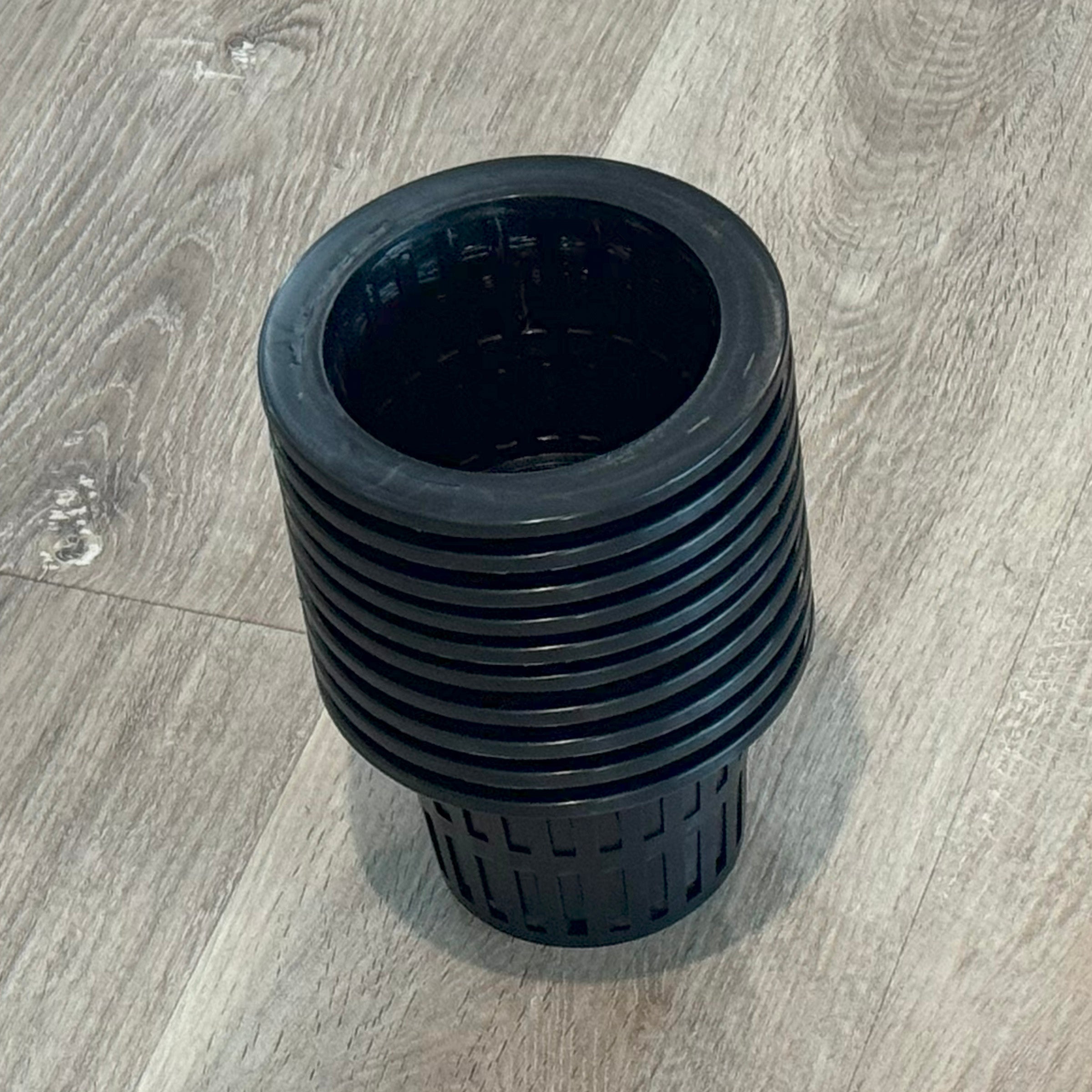 mesh plant pots Shop 4" Wide Lip Net Pots Black - 10 Pack
