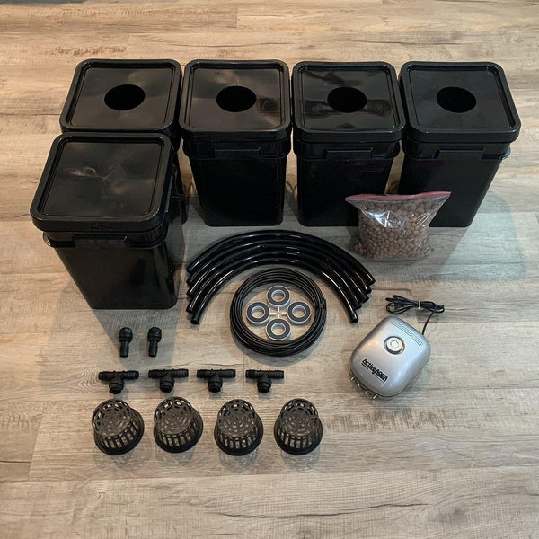 deep water culture hydroponic 4-plant system Buy 5-Gal DWC 4-Site Grow System