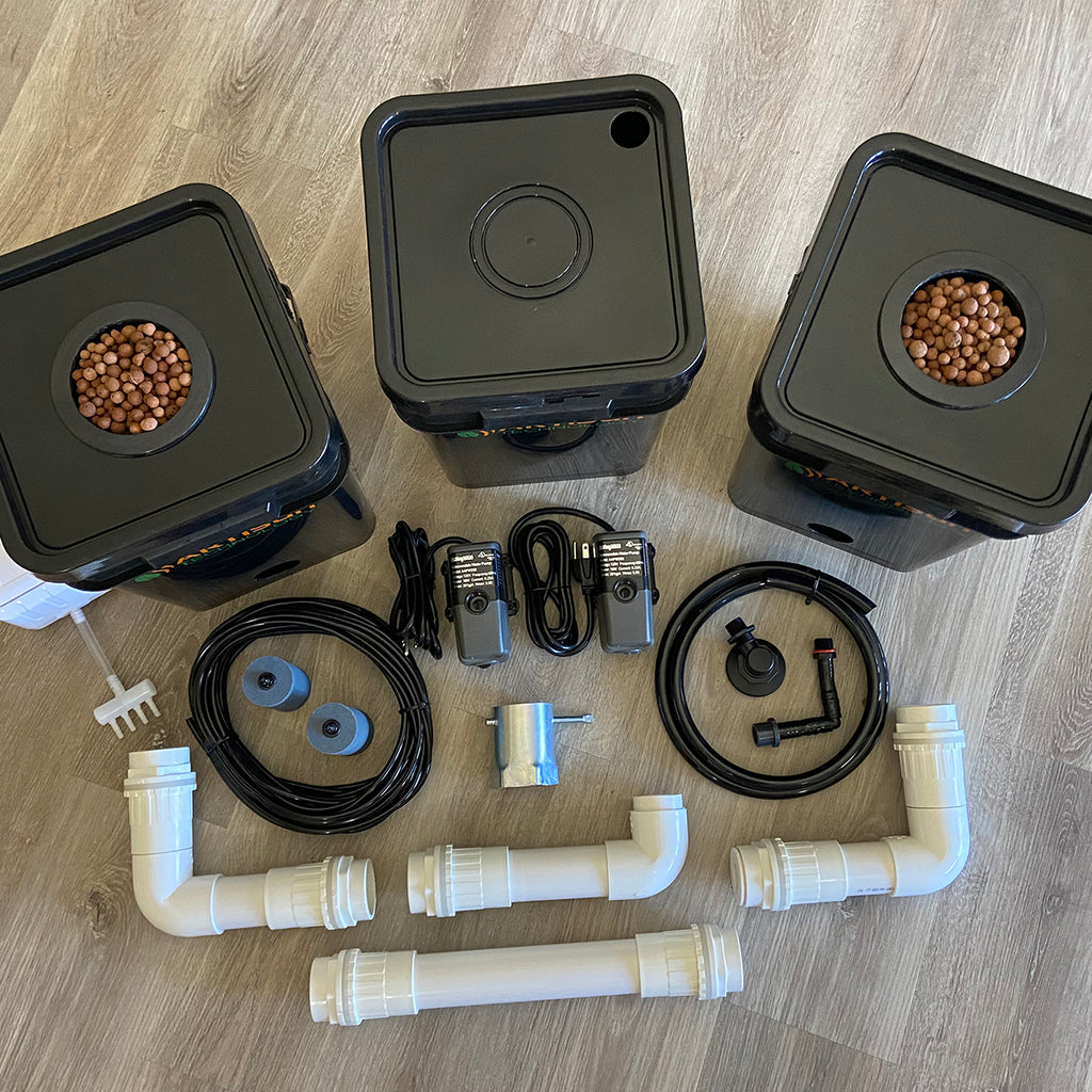 DIY hydroponic dwc system with reservoir